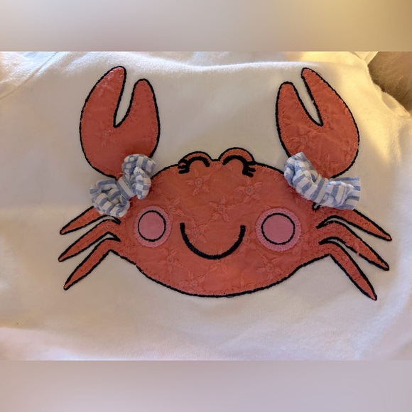 Nursery Rhyme Seersucker Crab Top - Picture 2 of 3